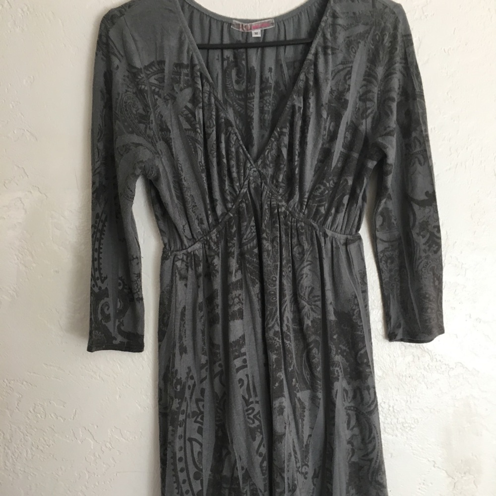 Grey long sleeve dress